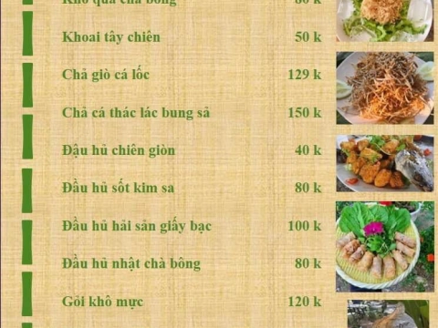 Menu Sân Vườn Chồi Ông Một 